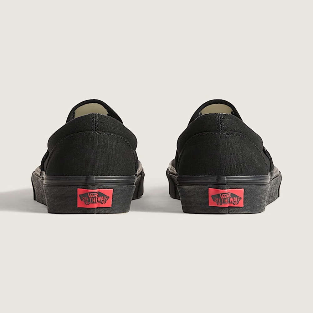 VANS CLASSIC SLIP ON SNEAKERS IN ALL BLACK 10.5 - Picture 5 of 8
